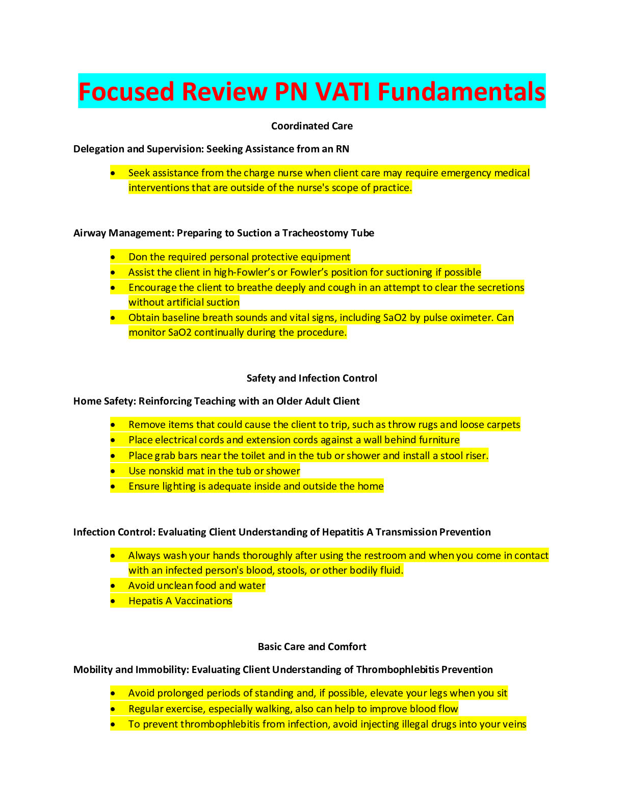 Preview image of Focused Review PN VATI Fundamental 2020 document